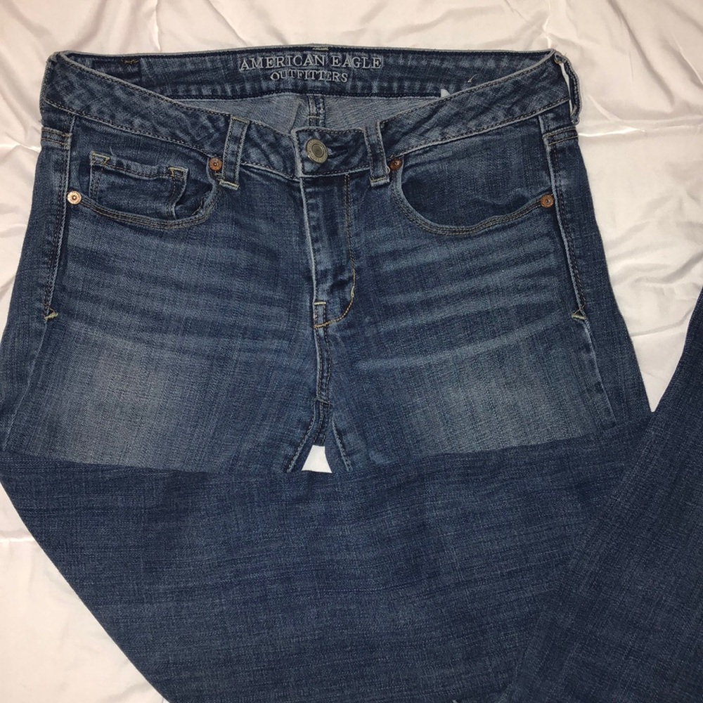 Medium Wash American Eagle Bootcut Jean